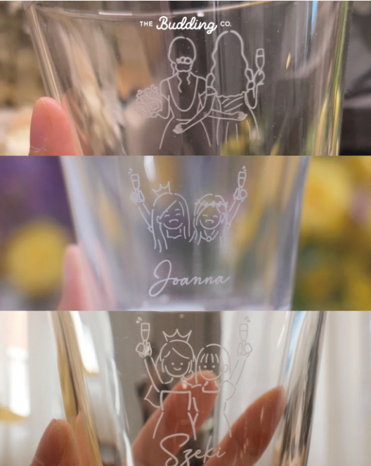 訂製圖案酒杯連木盒+開瓶器Gift Box