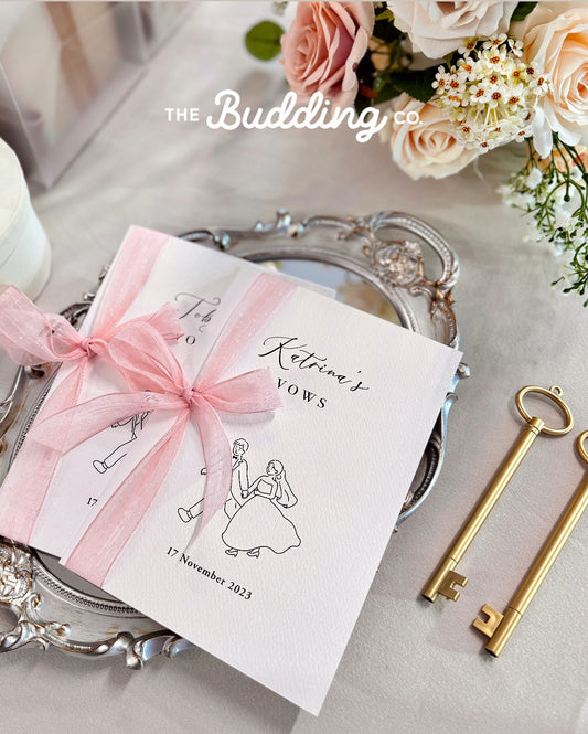 Vow Cards 婚禮誓言卡 (一對)