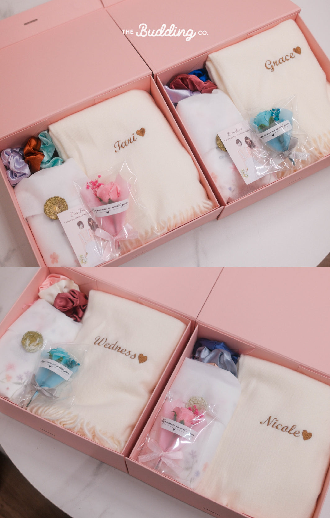 個性化刺繡頸巾 搭配two-way斜孭袋