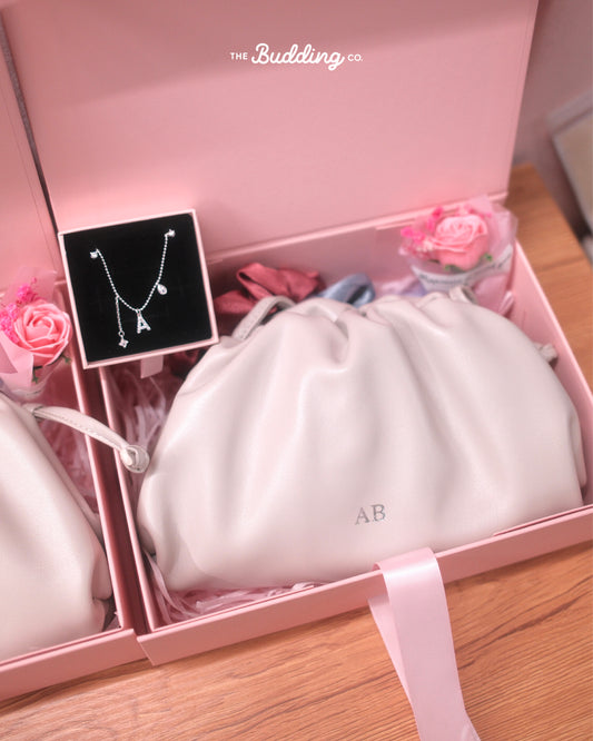 個性化牛皮雲朵袋 配925銀飾物