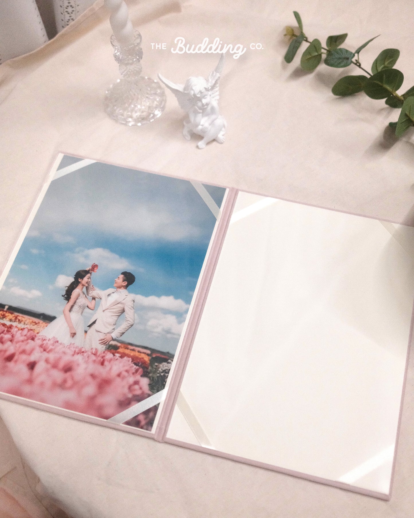 個性化絨毛結婚證書套